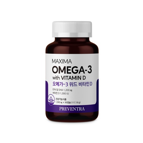 프리벤트라 맥시마 오메가3 위드 비타민D / EPA DHA 1200mg 비타민D 1000iu